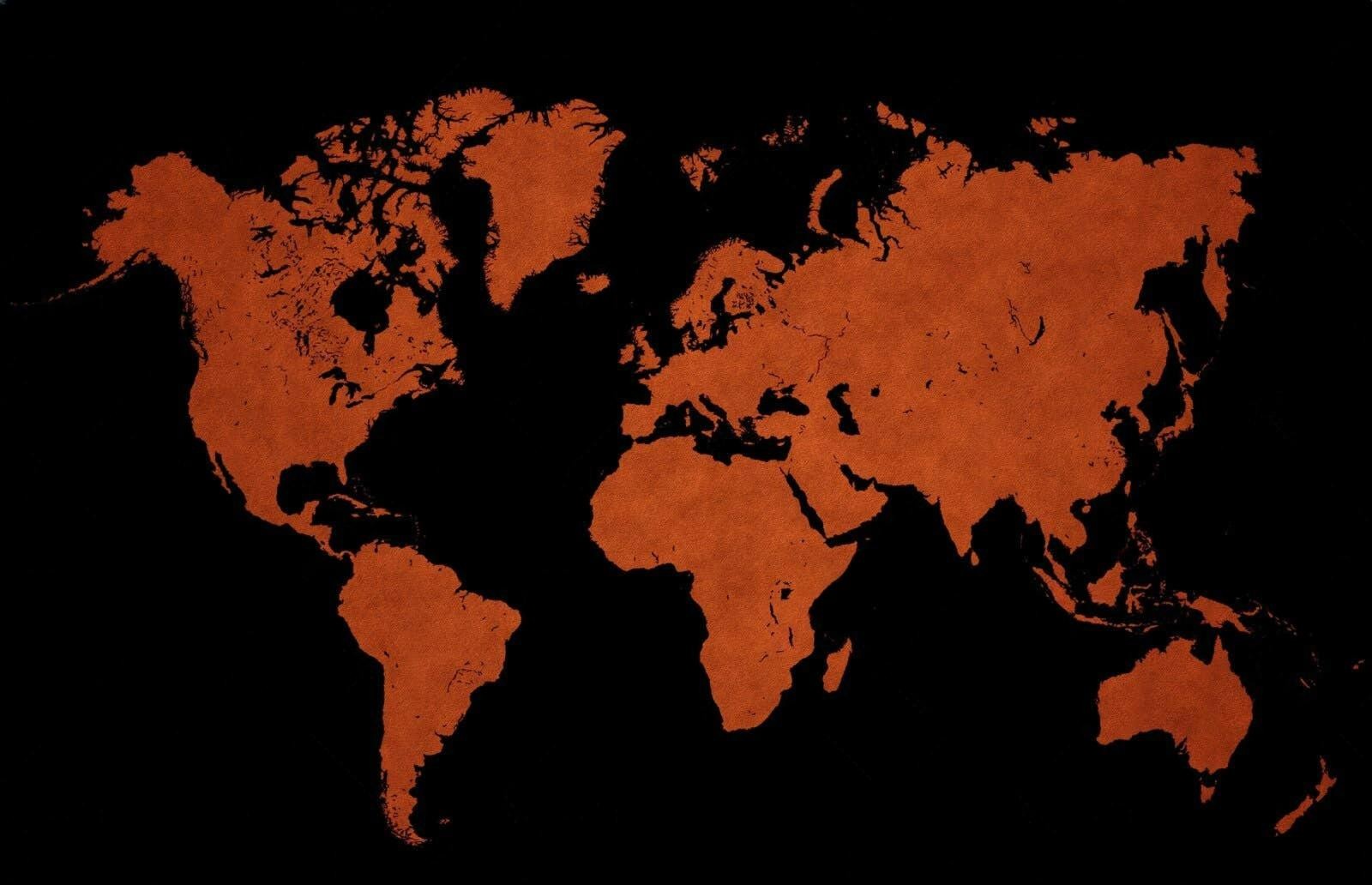 world map showing the destinations of overex tours and expeditions
